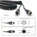 M12 OD/PU shielded Vehicle 4pin aviation video cable